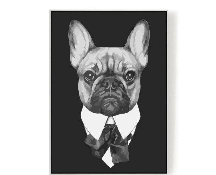 Malen nach Zahlen Bulldog