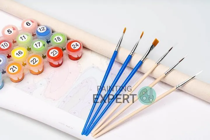 Malen nach Zahlen Bunte Bulldogge