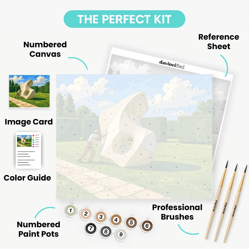 Garden Sculpture Mover - Paint by Numbers Kit
