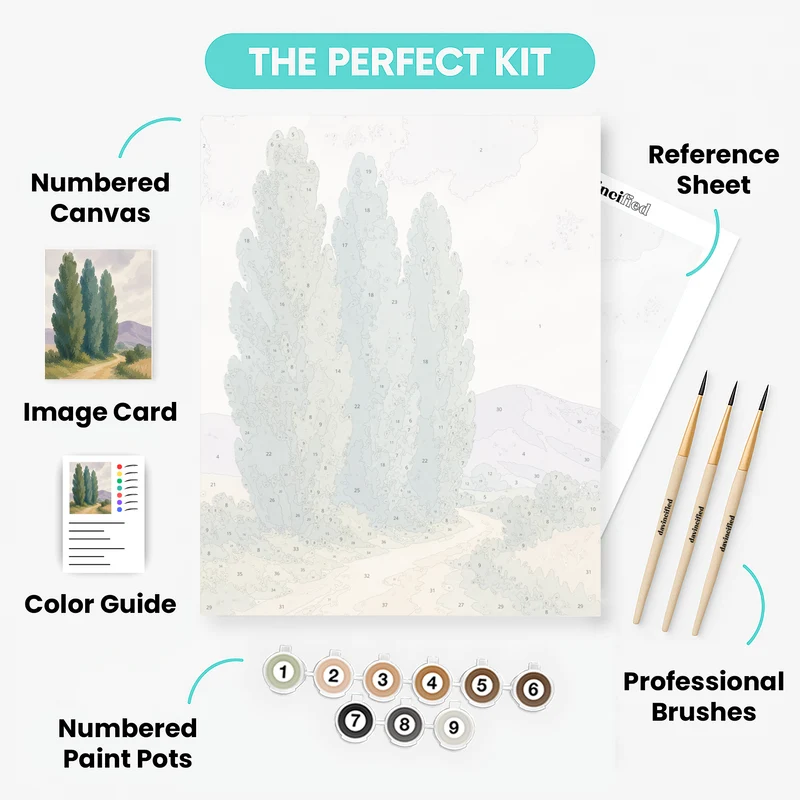 Poplar Grove Path - Paint by Numbers Kit