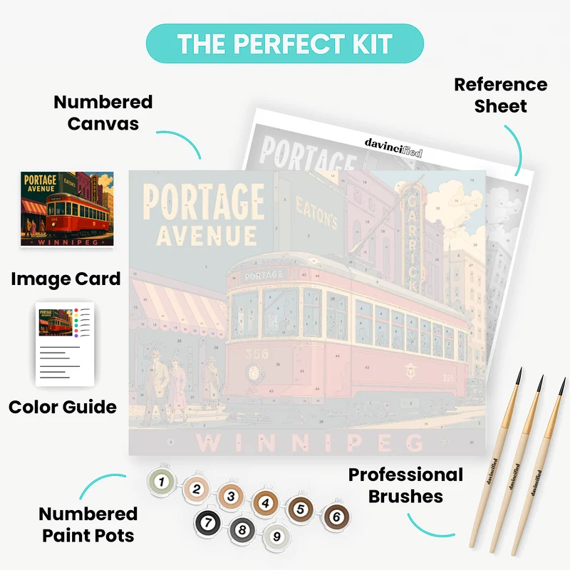 Streetcar No. 356 - Paint by Numbers Kit