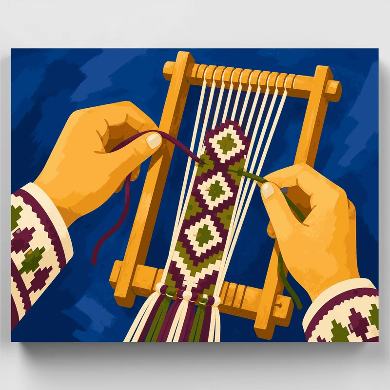 Handwoven Friendship Band - Paint by Numbers Kit