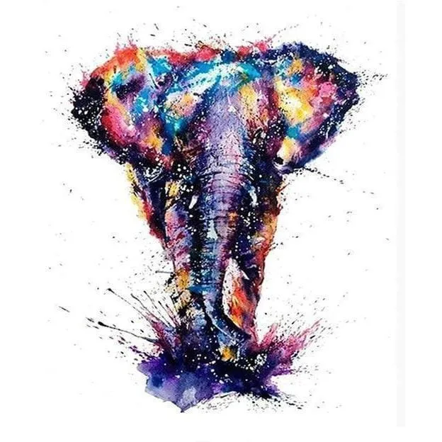 Malen nach Zahlen Elefant