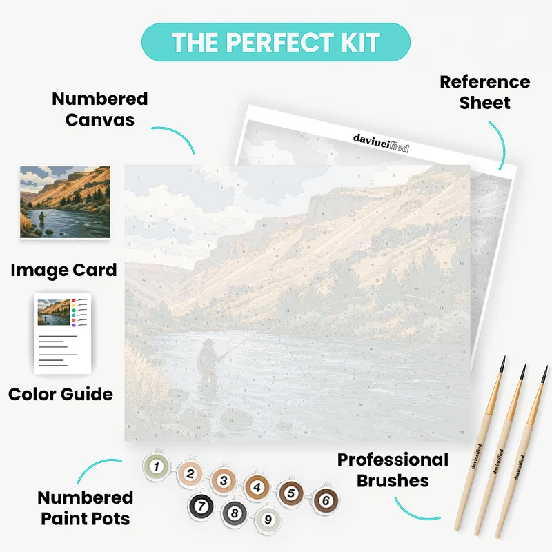 Deschutes River Cast - Paint by Numbers Kit