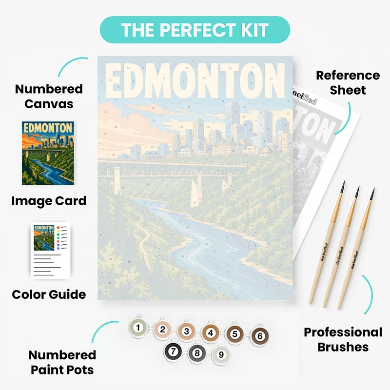 Edmonton River Valley - Paint by Numbers Kit