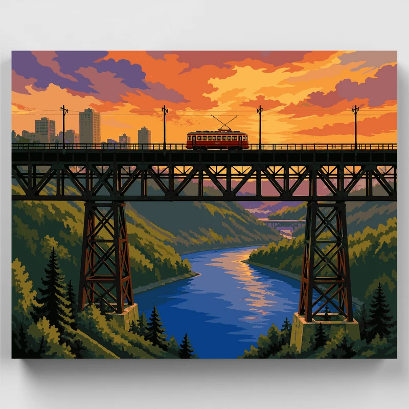High Level Bridge - Paint by Numbers Kit