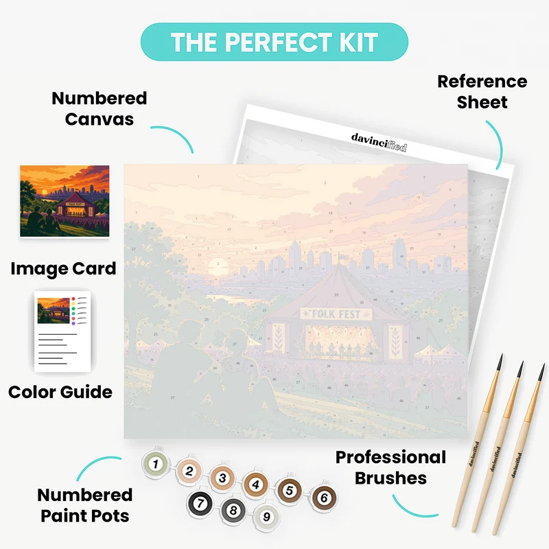Gallagher Park Folk Fest - Paint by Numbers Kit