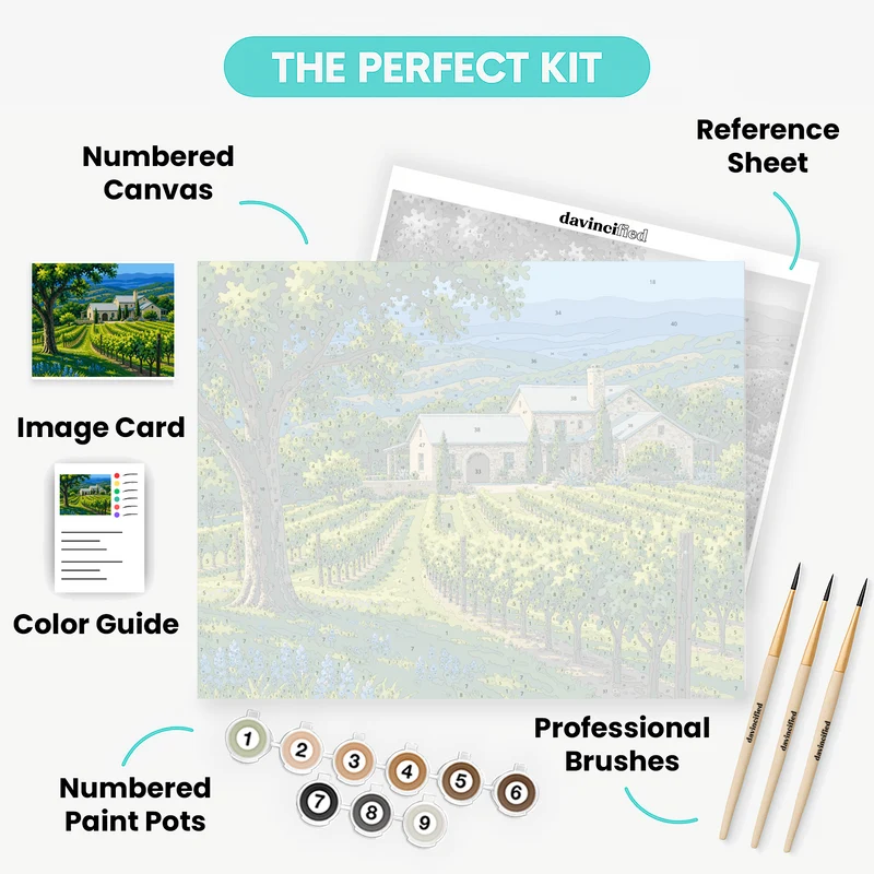 Hill Country Vineyard - Paint by Numbers Kit