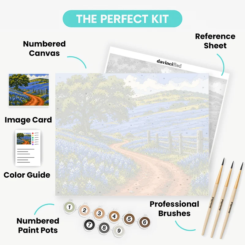 Bluebonnet Trail - Paint by Numbers Kit