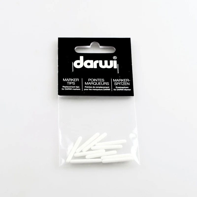 DARWI Tex Glitter Ersatzspitzen für Textilmarker 2 mm – 10 Stk.