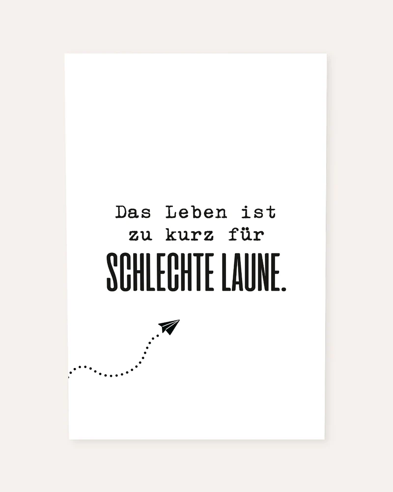 Das Leben ist zu kurz - Poster