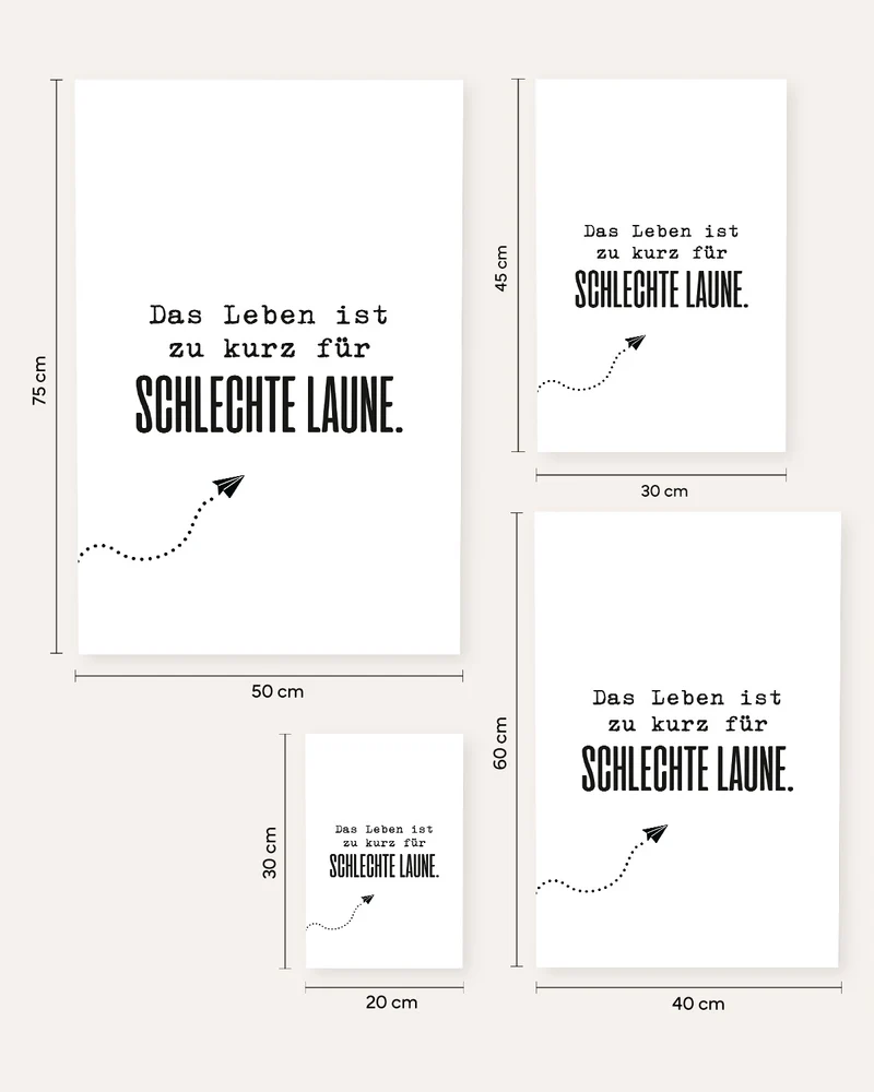Das Leben ist zu kurz - Poster