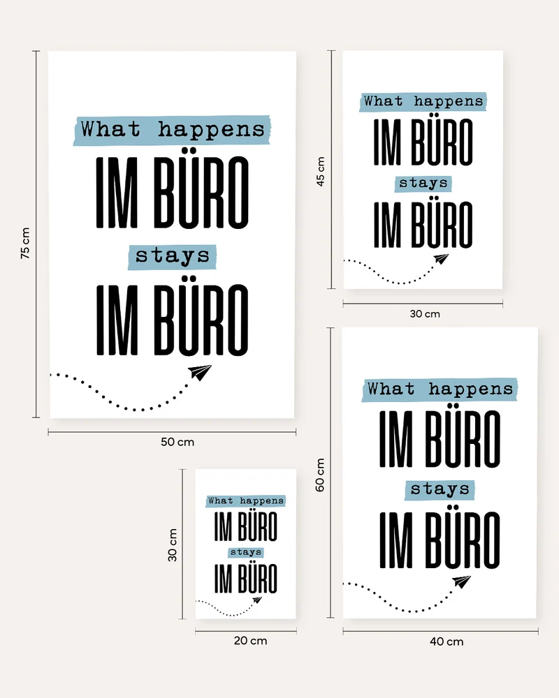 What happens im Büro stays im Büro - Poster
