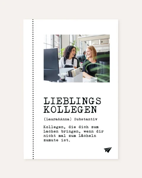 Definition Lieblingskollegen - Foto-Poster
