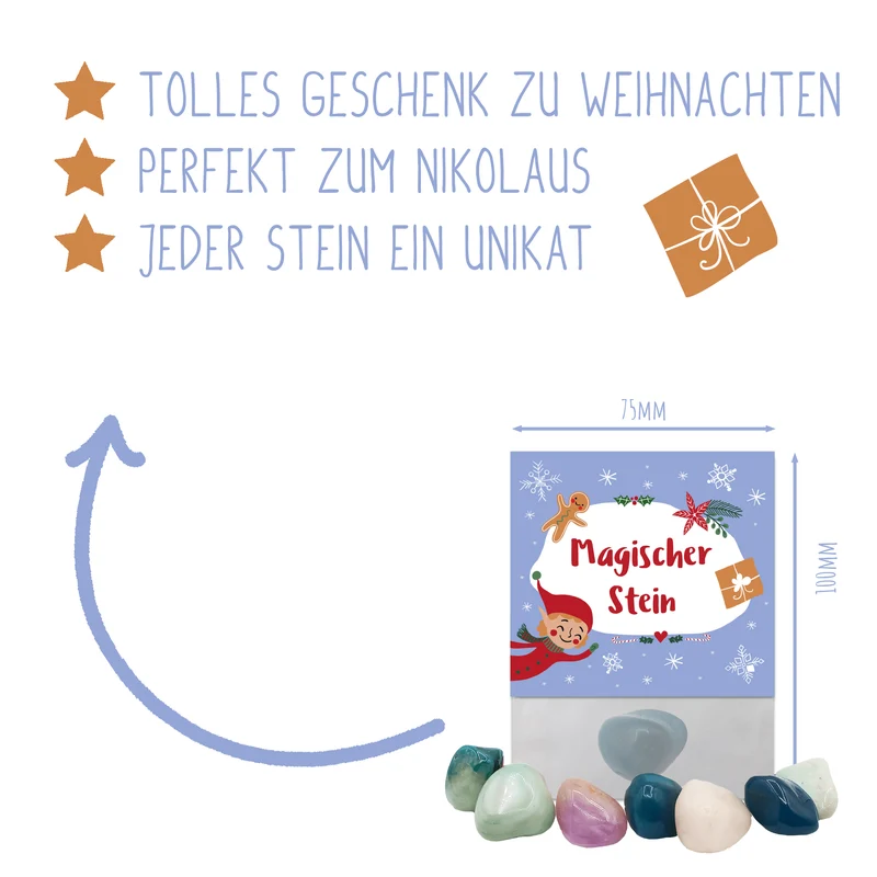 Wichtelstein - Glücksstein Weihnachten (Elf)