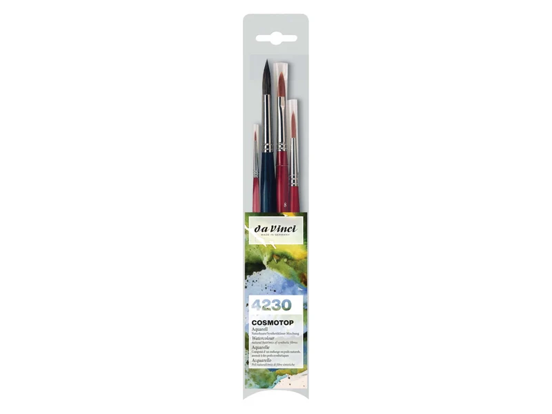 da Vinci | COSMOTOP Aquarell Pinsel-Set 4230 4-Set Aquarellmalerei