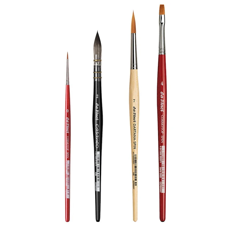 da Vinci | Urban Watercolor Journey 5601 Aquarell Pinsel-Set by May & Berry 4er Set für Urban Sketching & Aquarellkunst