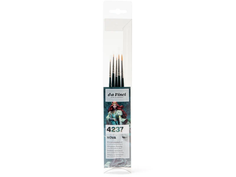 da Vinci | NOVA Pinsel-Set 4237 5er Set, Synthetik Universalpinsel für Kunst & Hobby