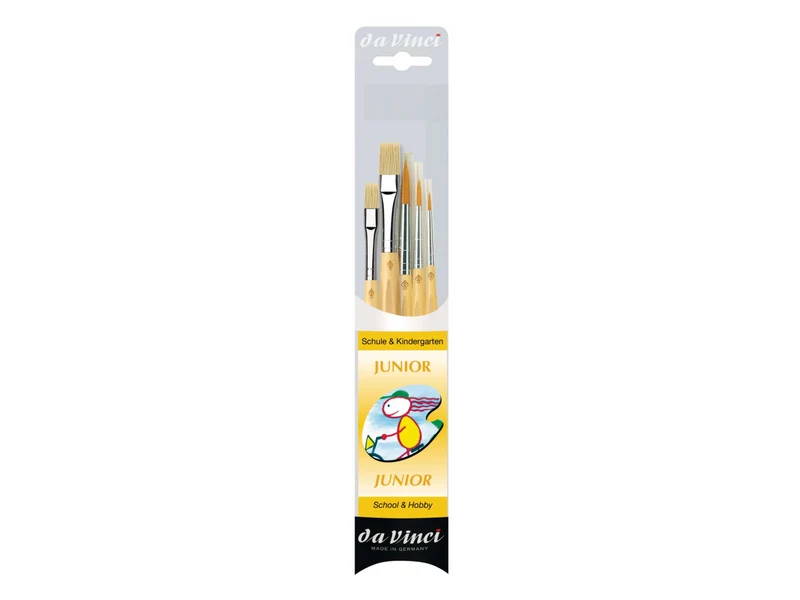 da Vinci | Junior Allround-Pinsel-Set 4211 5er Set, Schul- & Hobby-Malpinsel