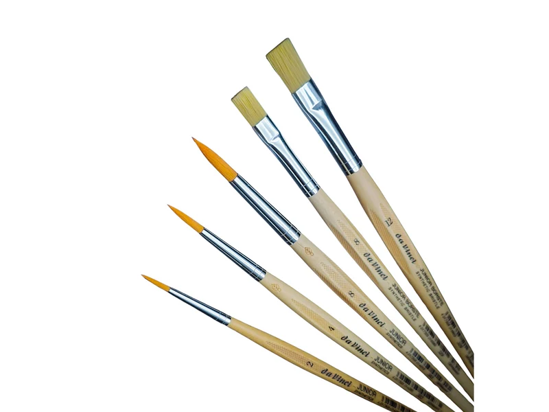da Vinci | Junior Allround-Pinsel-Set 4211 5er Set, Schul- & Hobby-Malpinsel