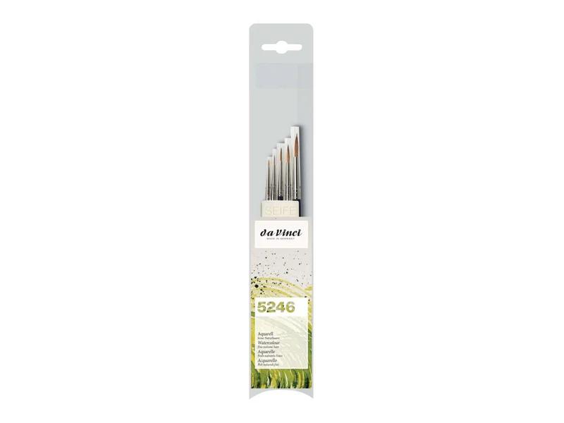 da Vinci | Allround-Pinsel-Set 5246 5er Set Rotmarderhaar Aquarell- & Modellbaupinsel