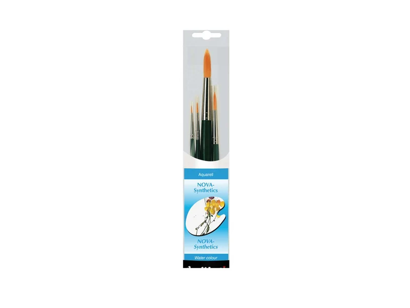 da Vinci | NOVA Synthetic Brush Pinsel-Set 4219 4er Set, Synthetik, Aquarell & Universal