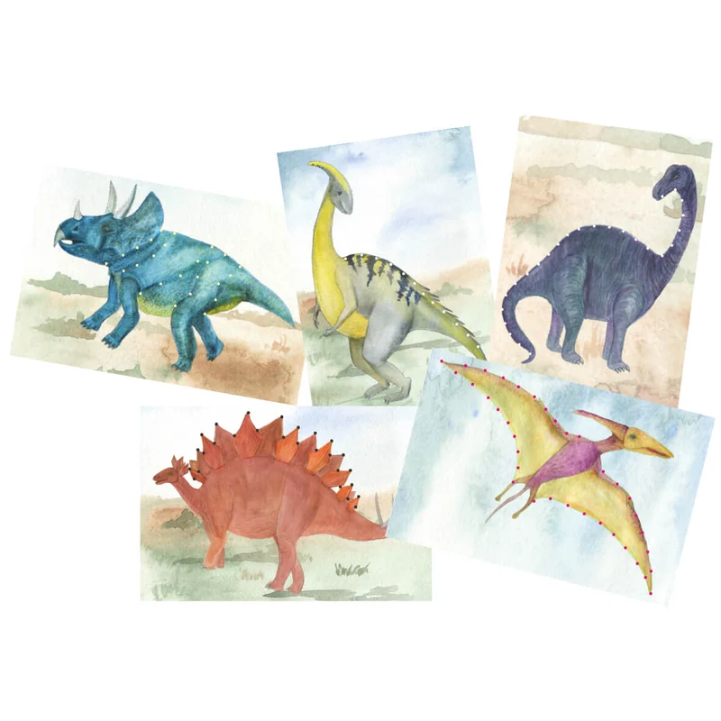 Prick-Stick-Set Dinos