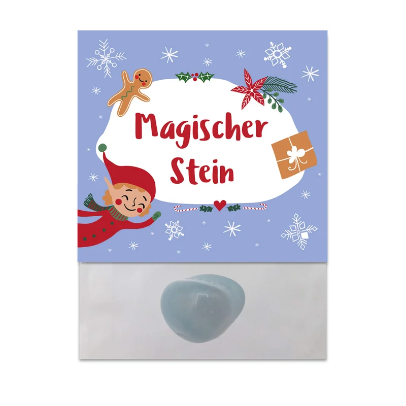 8er Set Glückssteine Weihnachten (Elf)
