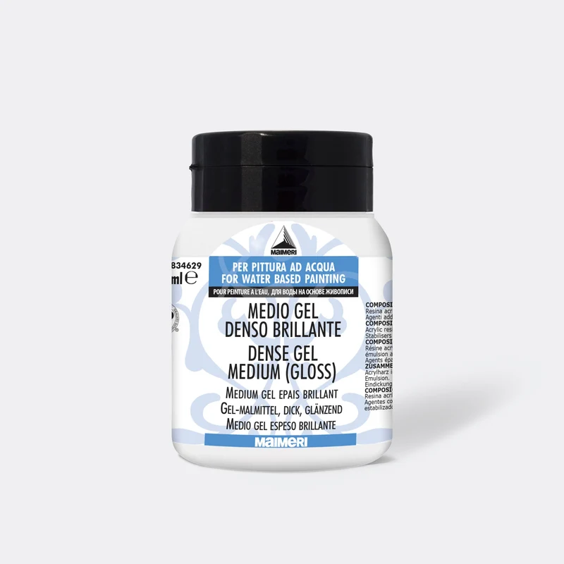 Medium gel acrilico lucido pesante MAIMERI 500 ml