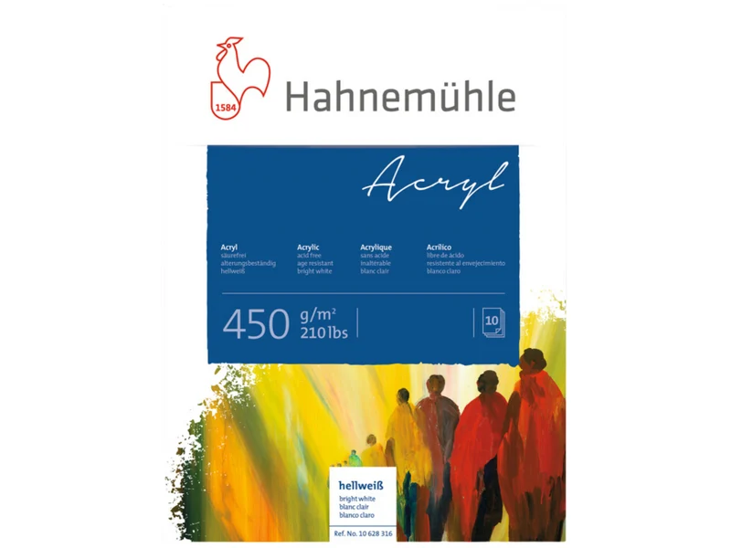 Hahnemühle | Acryl Malpapier Hellweiss Acrylmalkarton feinstrukturiert
