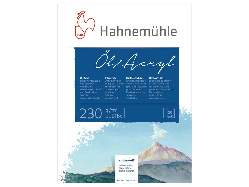 Hahnemühle | Öl/Acryl Malpapier Leinenprägung Malkarton Öl- und Acrylmalerei