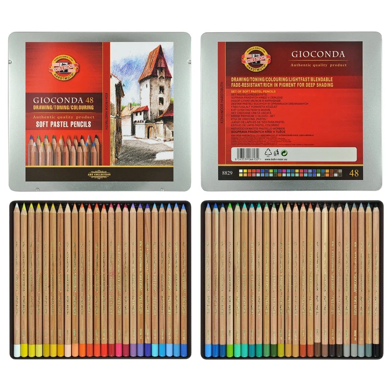 KOH-I-NOOR | Gioconda Künstler Pastellkreidestifte Metallbox 48er Set