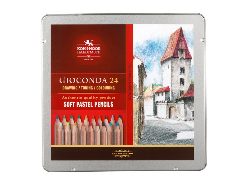 KOH-I-NOOR | Gioconda Künstler Pastellkreidestifte Metallbox 24er Set
