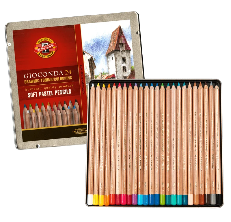 KOH-I-NOOR | Gioconda Künstler Pastellkreidestifte Metallbox 24er Set
