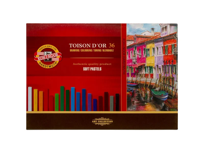 KOH-I-NOOR | Toison d'Or Soft Pastellkreide Eckig 36er Set