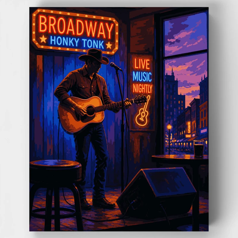 Honky Tonk Serenade - Paint by Numbers Kit