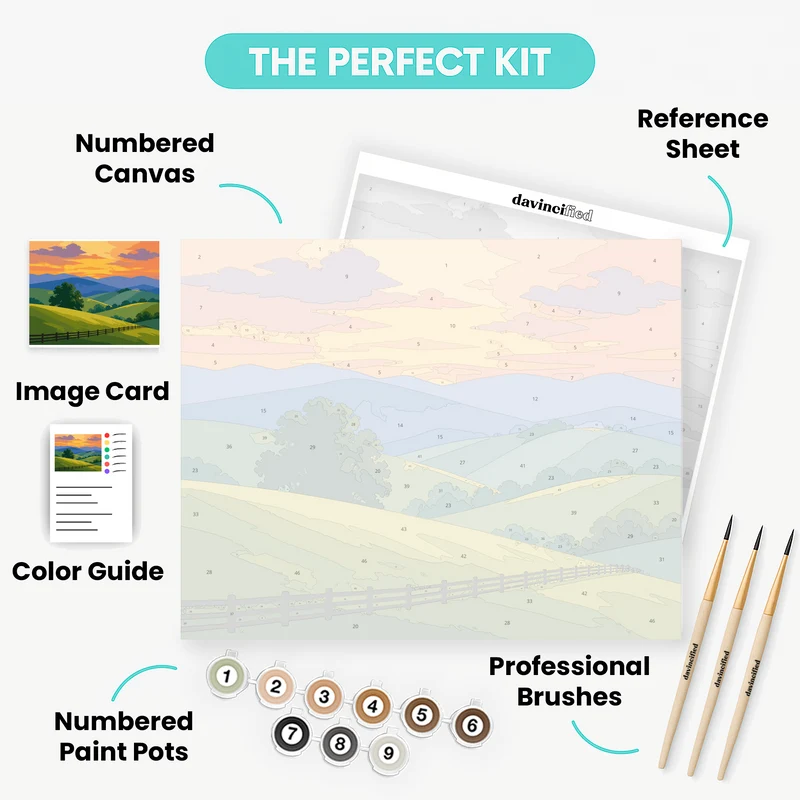 Tennessee Hill Country Dawn - Paint by Numbers Kit