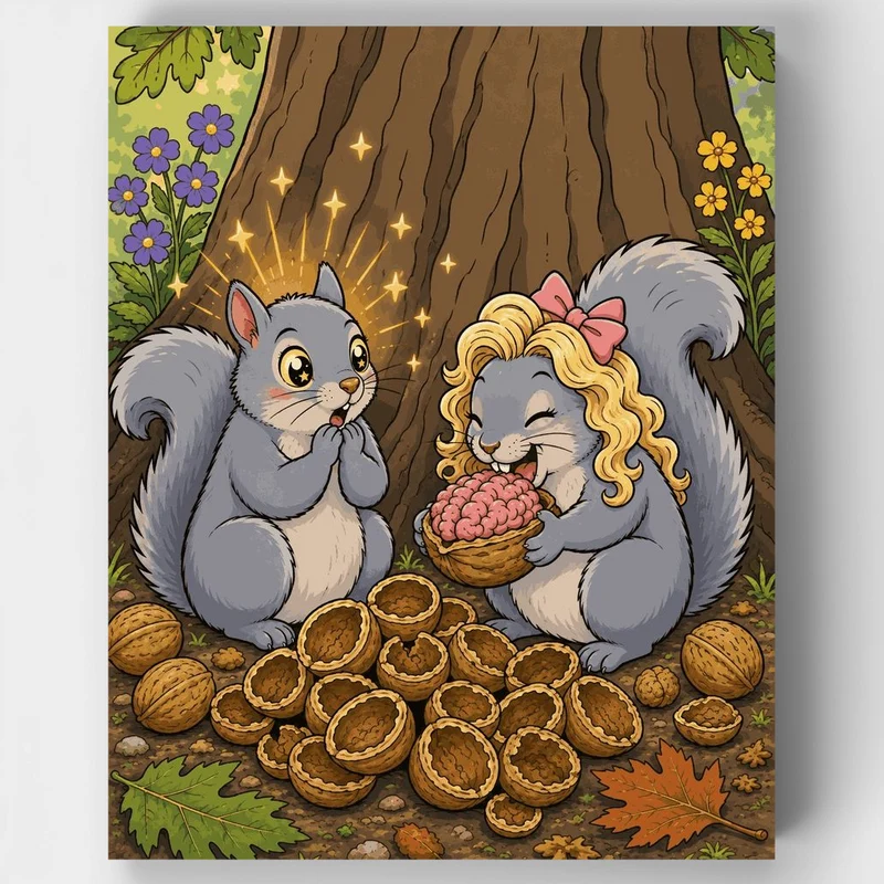 "In a Nutshell" Paint by Numbers Kit
