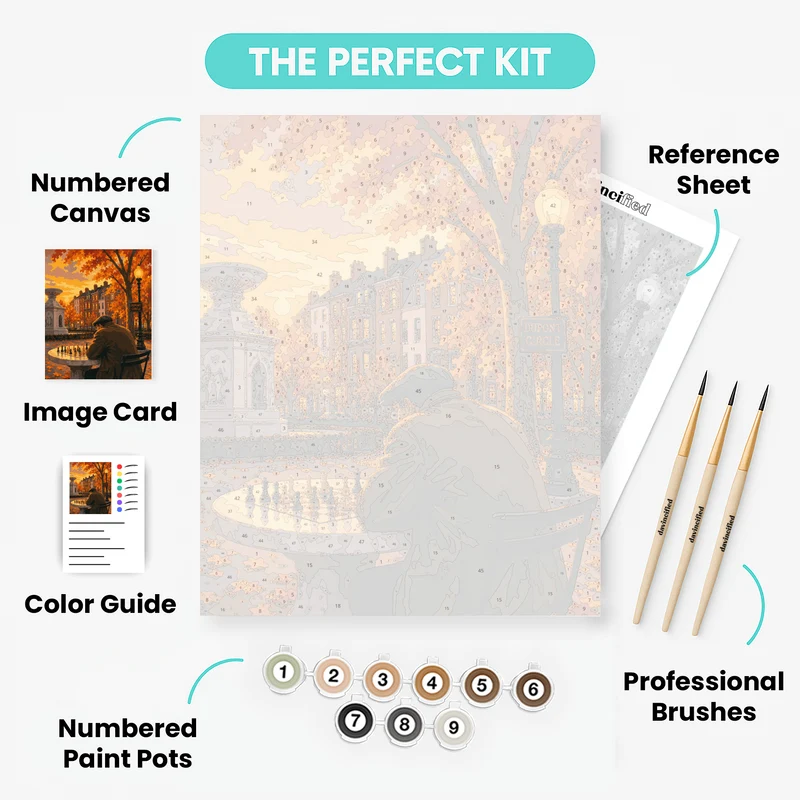 Dupont Circle Chess - Paint by Numbers Kit
