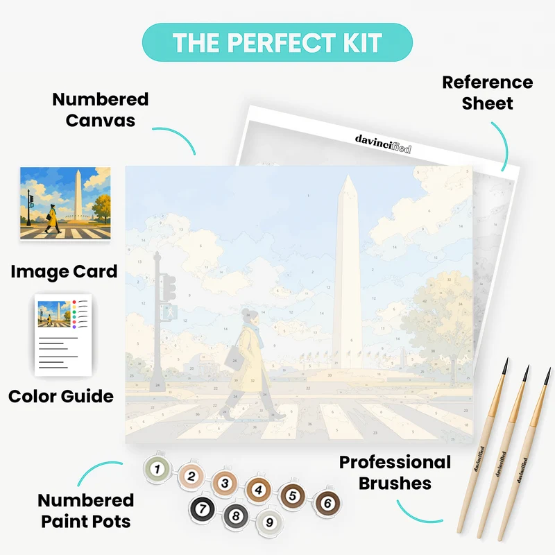 Monument Crosswalk - Paint by Numbers Kit
