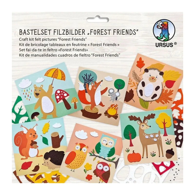 Bastelset Filzbilder "Forest friends"