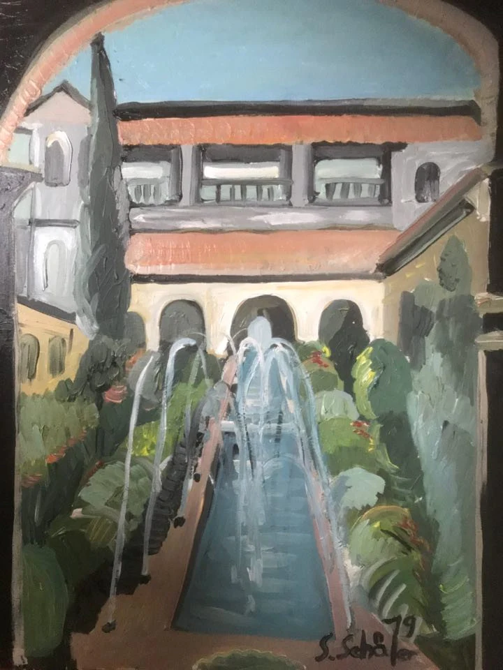 Sabine Schäfer | "Spanischer Garten" | 80 x 60 cm