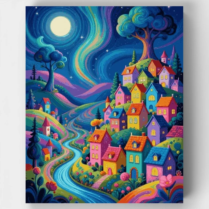 "Enchanted Night" Paint by Numbers Kit