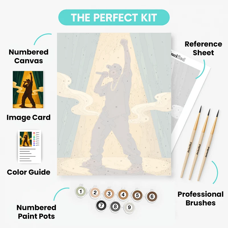 Fist in the Spotlight - Paint by Numbers Kit
