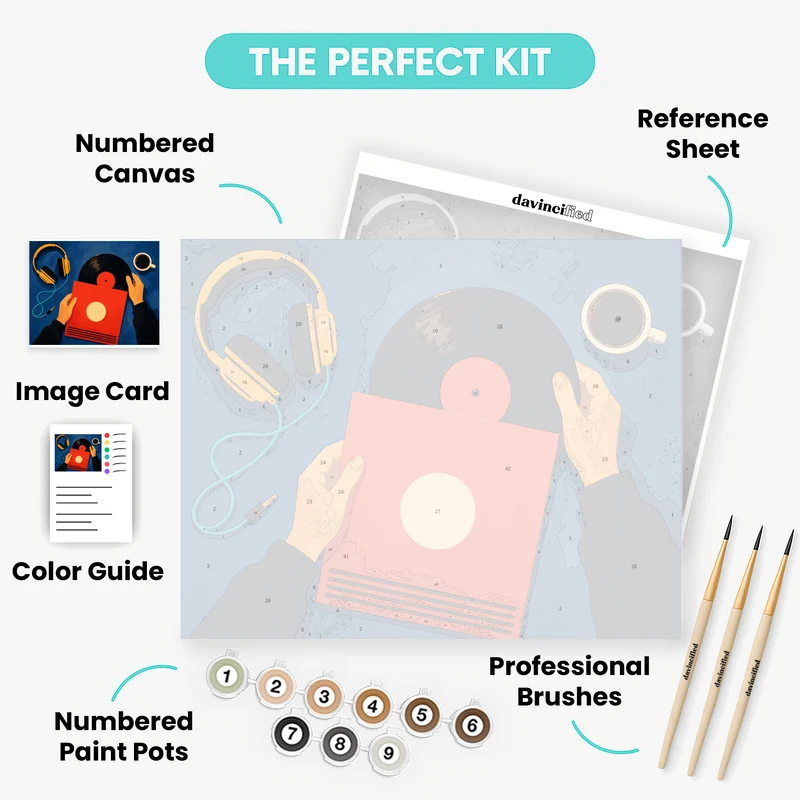 Vinyl & Coffee - Paint by Numbers Kit