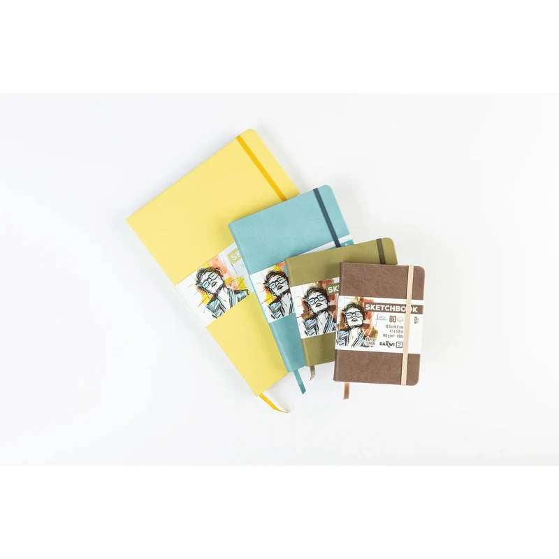 DARWI Skizzenbuch Mintgrün 14 x 14 cm, 140 g/m², 80 Blatt