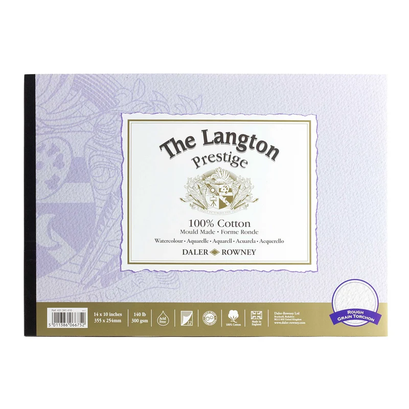 Akvarelový blok DALER ROWNEY The Langton Prestige 300 g/m² – 12 listov