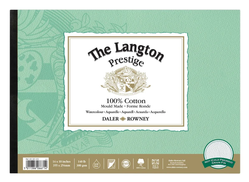 Akvarelni blok DALER ROWNEY The Langton Prestige 300 g/m² – 12 listova