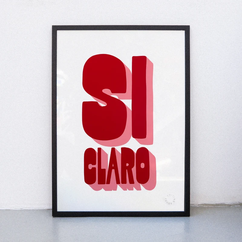 Si claro (DIN A2) | Edition SCHEE | Siebdruck