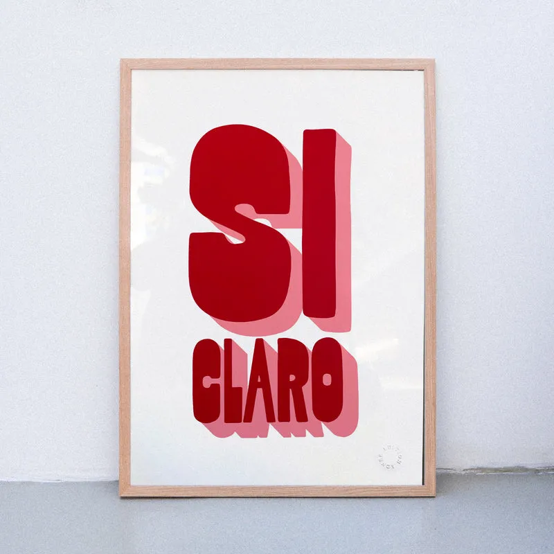 Si claro (DIN A2) | Edition SCHEE | Siebdruck
